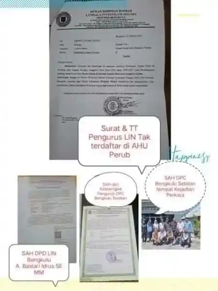 Surat Palsu Beredar: LIN Bengkulu Kecam Upaya Pemalsuan Nama Besar Organisasi