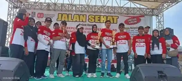 Doorprize Menggembirakan, Warga Ngepon Meriahkan Jalan Sehat Hari Jadi Desa
