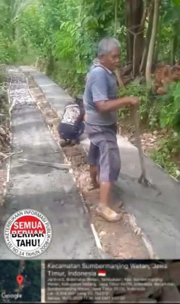 Proyek Siluman Dana Desa di Tambakasri, RAB Tak Ada, Kualitas Dipertanyakan