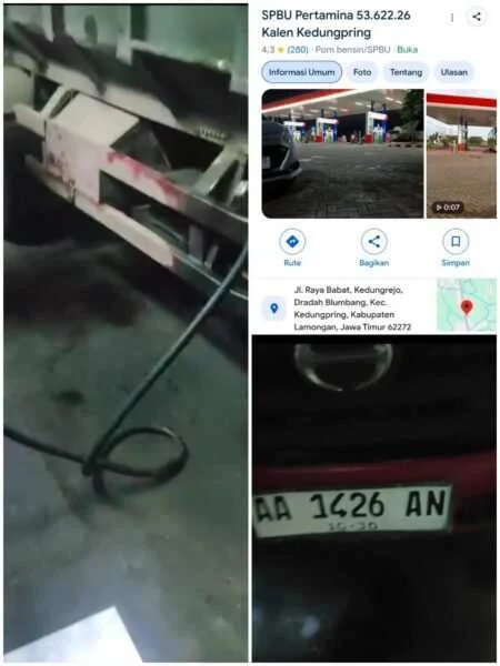 Diduga Oknum Anggota AURI Inisial SN Mainkan BBM Subsidi di SPBU Kalen Lamongan, Plat Palsu, Muatan 6 Ton Dijual ke Proyek Alat Berat