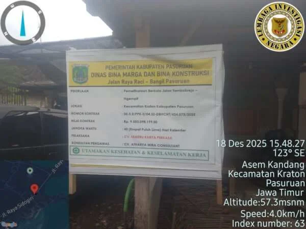 Asal Cor, K3 Dilanggar, Anggaran Fantastis: Proyek Jalan Ngempit Terancam Jadi Bom Waktu Infrastruktur