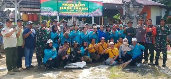 Peringati Hari Juang TNI AD, Koramil14 Gelar Karya Bakti Pembersihan Tempat Ibadah