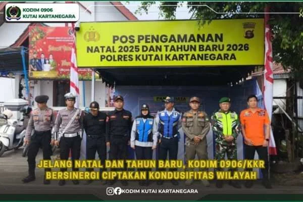 Jelang Natal dan Tahun Baru, Kodim 0906/Kkr Bersinergi Ciptakan Kondusifitas Wilayah