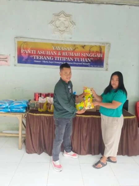 Sentuhan Kemanusiaan di Awal Tahun 2026, Komunitas Manguni 15 dan Dinas Sosial Berbagi Kasih di Panti Asuhan Terang Titipan Tuhan