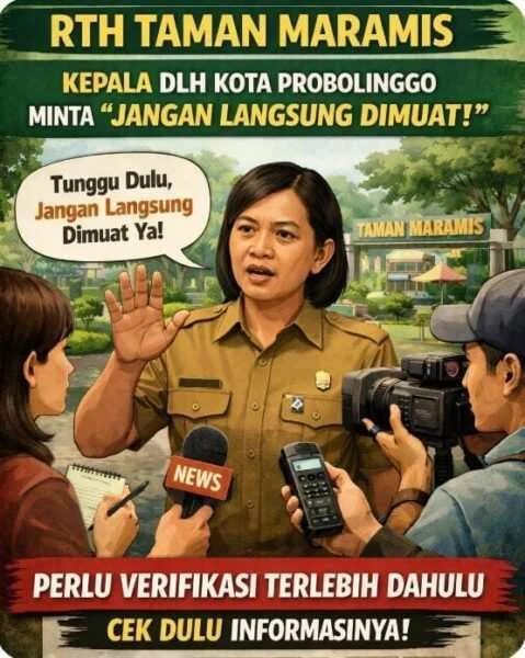 Kepala DLH Kota Probolinggo: Soal Taman Maramis Jangan Dimuat Sebelum Koordinasi