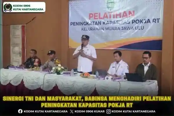 Sinergi TNI dan Masyarakat, Babinsa Menghadiri Pelatihan Peningkatan Kapasitas Pokja RT