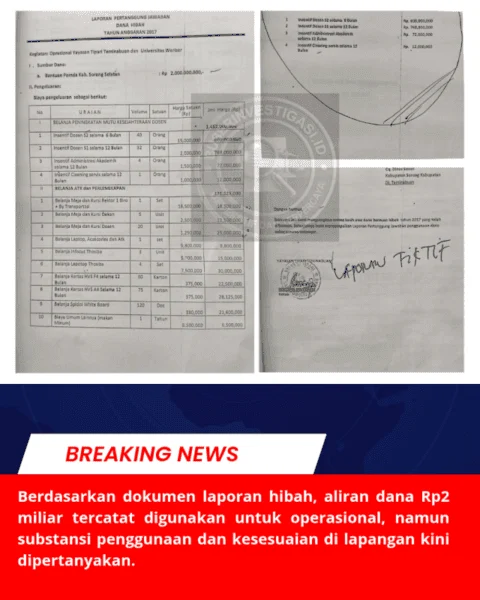 Dugaan Kejanggalan Dana Hibah Rp2 Miliar di Sorong Selatan, Penggunaan oleh Yayasan TIPARI Disorot