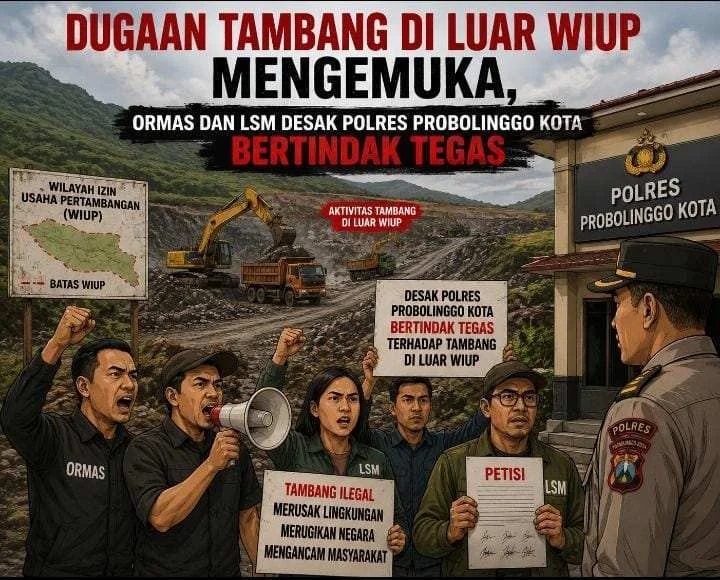 Aktivitas Tambang di Patalan Jadi Sorotan, Aliansi Masyarakat Pertanyakan Langkah Polres Probolinggo Kota