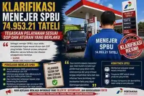 Pengawas SPBU 74.953.21 Tateli Beri Klarifikasi, Tegaskan Pelayanan Sesuai SOP dan Aturan yang Berlaku.