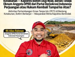 Diduga Kuasai PETI Benteng Kotabunan, Nama RS Alias Rahman Jadi Sorotan — Kapolres Boltim Didesak Bertindak Tegas