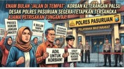 Enam Bulan Tanpa Kepastian, Kasus Dugaan Keterangan Palsu Mandek di Polres Pasuruan — Korban Desak Penetapan Tersangka”