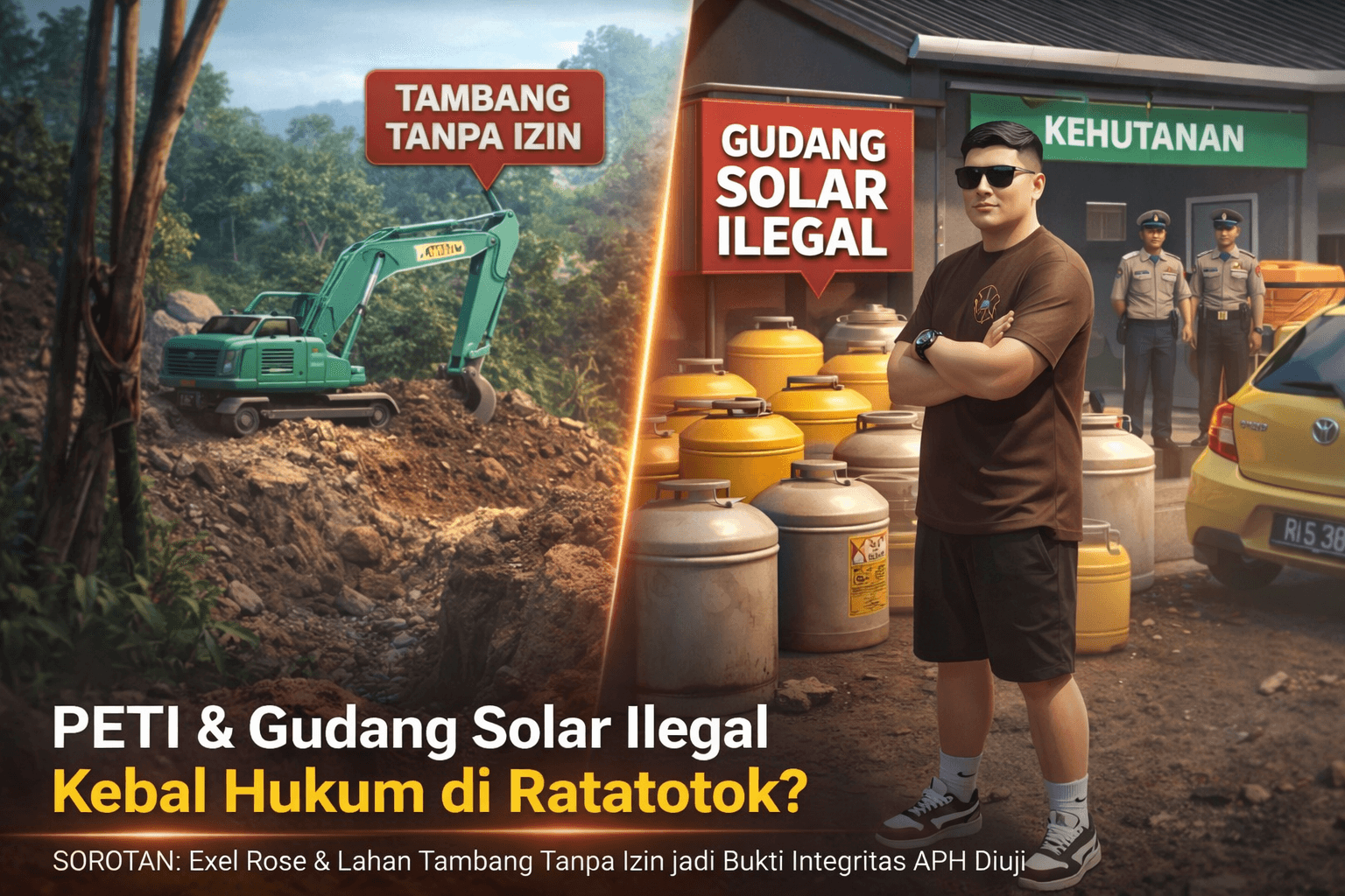 PETI dan Gudang Solar Ilegal Diduga Kebal Hukum di Ratatotok, APH Didesak Bertindak Tegas