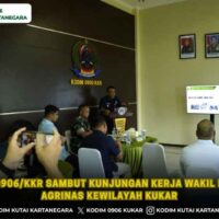 Dandim 0906/Kkr Sambut Kunjungan Kerja Wakil Direktur Agrinas Kewilayah Kukar