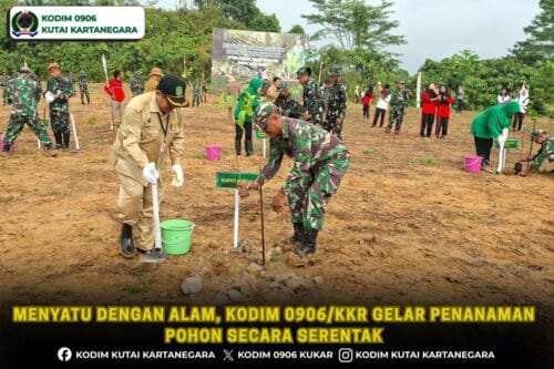 Menyatu Dengan Alam, Kodim 0906/kkr Gelar Penanaman Pohon Secara Serentak ‎