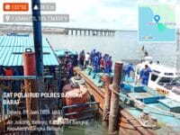 Polres Bangka Barat Tertibkan Ponton Tambang Ilegal di Teluk Kelabat Dalam, Empat Unit Berhasil Diamankan