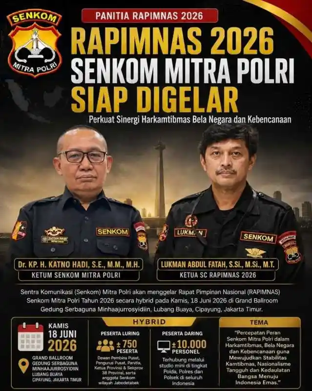 Rapimnas 2026 Senkom Mitra Polri Didorong Jadi Momentum Konsolidasi Nasional