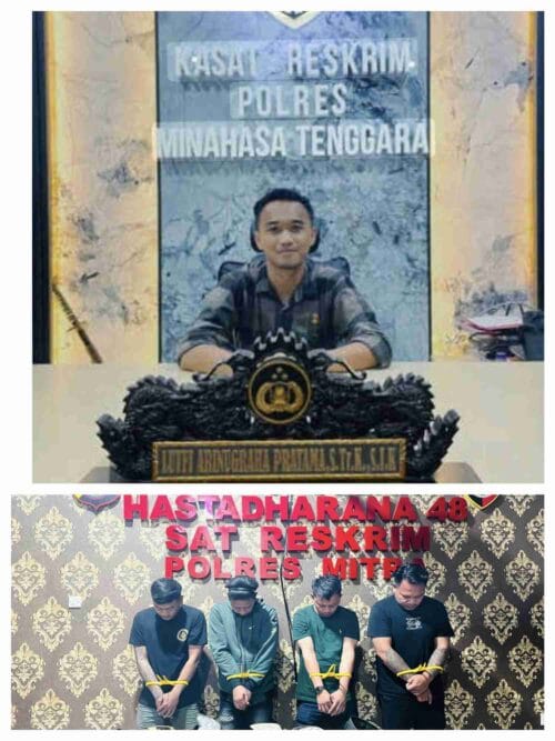 Polres Minahasa Tenggara Lakukan Penertiban, Empat Terduga Pemilik Senjata Angin Terjaring