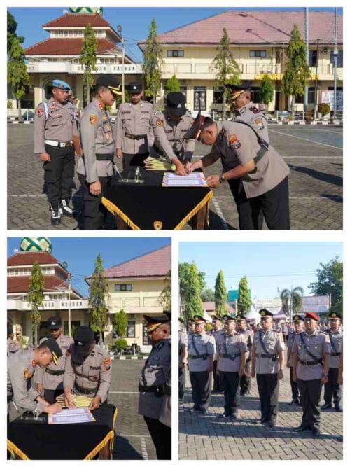Kapolres Situbondo Pimpin Sertijab Pejabat Utama dan Kapolsek Jajaran