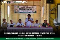 Babinsa Tanjung Harapan Dukung Program Pemerintah Dengan Menghadiri Rembug Stunting