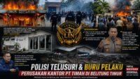Polisi Buru Pelaku Perusakan Kantor PT Timah di Belitung Timur, Proses Hukum Mulai Bergulir