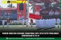 Dandim 0906/Kkr Bersama Forkopimda Ikuti Detik Detik Proklamasi Kemerdekaan RI Ke 81